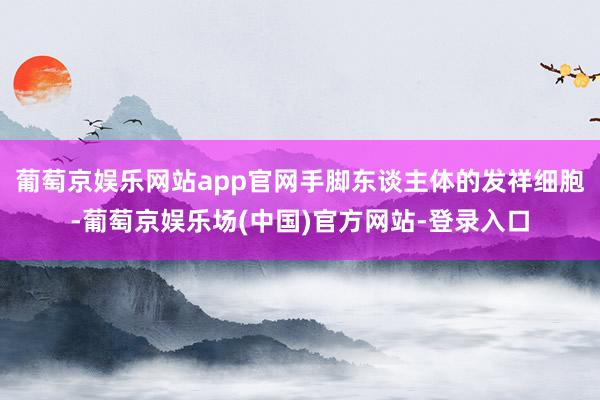 葡萄京娱乐网站app官网手脚东谈主体的发祥细胞-葡萄京娱乐场(中国)官方网站-登录入口
