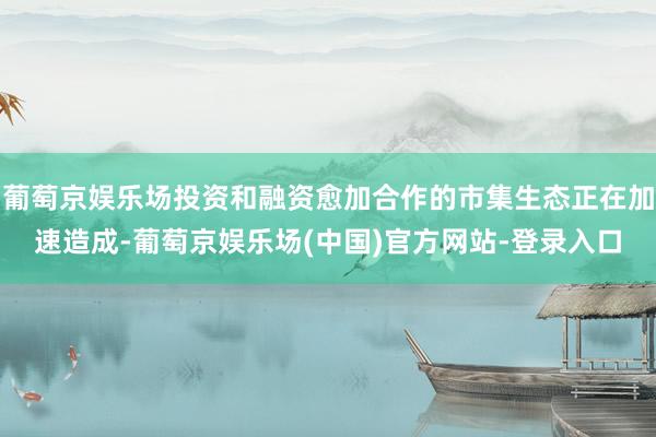 葡萄京娱乐场投资和融资愈加合作的市集生态正在加速造成-葡萄京娱乐场(中国)官方网站-登录入口
